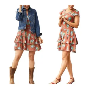 Matilda Jane Brilliant Daydream Looks‎ to Frill Dress Small Tiered Ruffle Floral thumbnail 2