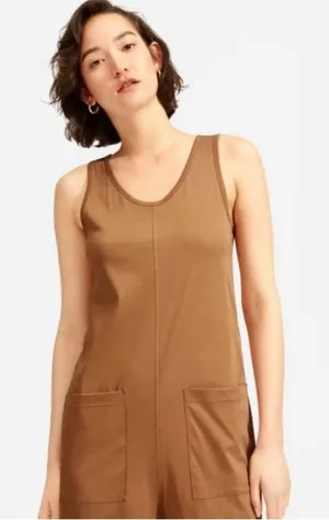 Everlane luxe cotton jumpsuit XS thumbnail 1