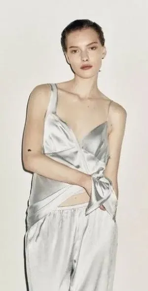 Zara Satin Asymmetrical Tank‎ thumbnail 1