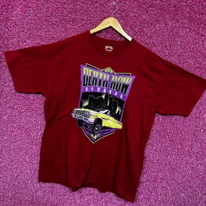 Death Row Records Hip Hop Tshirt size Red Tee 2X thumbnail 3