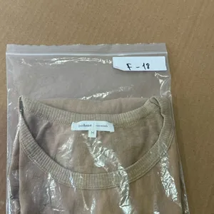 Bohme Minimalist Contemporary Cotton‎ Crew Neck Short Sleeve Top T-shirt Tan Med thumbnail 11