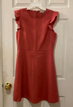 Loft Flutter Sleeve A-Line Dress thumbnail 1