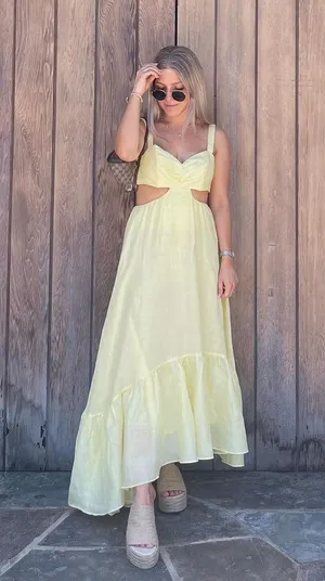 Bardot Yellow  Dress thumbnail 1