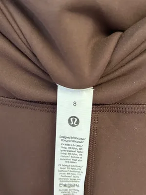 NWT Lululemon Wunder Train High-Rise Tight with Pockets 25" size 8 Espresso thumbnail 6