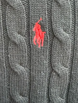 Polo by Ralph Lauren Women's Black Cable-Knit Short-Sleeve Sweater Size XS thumbnail 3