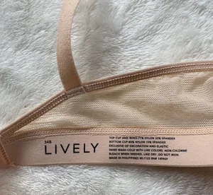 Lively Wireless Bra Size 34 B thumbnail 3
