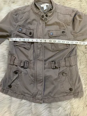 LOFT Women's Military Style Utility Jacket Size 6 thumbnail 6
