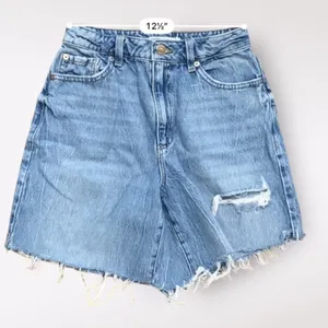 Garage Denim Wide Leg Distressed Shorts Womens Size 3‎ Blue Streetwear thumbnail 4