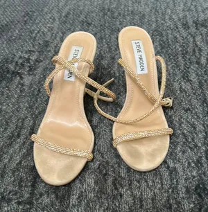 Steve Madden Rhinestone Ankle Strap Heels thumbnail 1