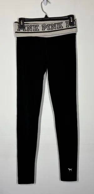 VTG Y2K Victoria’s Secret PINK Leggings Size XS thumbnail 1