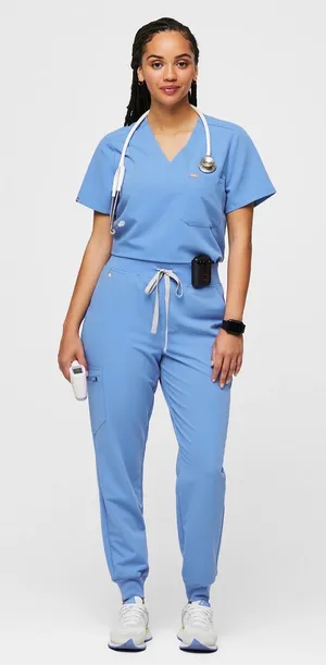 FIGS Ceil Blue Jogger Scrub Set thumbnail 1