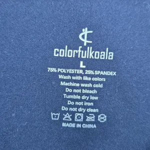 Deep Blue Leggings Colorfulkoala Pants large thumbnail 4