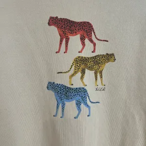 Pact Cheetah Crewneck Sweater Women Large XL Wild Pullover Sweatshirt Cat Animal thumbnail 2