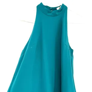 Lovers + Friends size small teal sleeveless dress trapeze style‎ keyhole back thumbnail 3