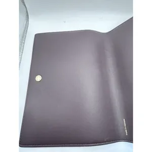 Coach Signature C Notebook Cover Brown Black Canvas Leather Snap 7x9 thumbnail 8