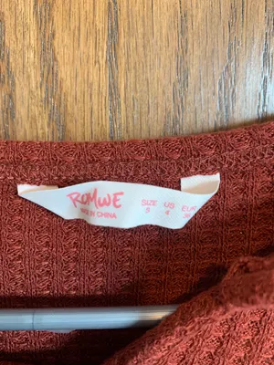 Romwe Waffle Knit Sweater thumbnail 3
