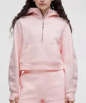 Light Pink Lululemon Scuba Quarter-Zip thumbnail 1