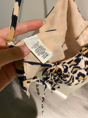 Victoria's Secret Tie Back Animal Print Cute Top, Never Worn thumbnail 6