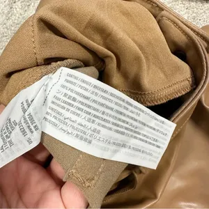 Abercrombie & Fitch Curve Love 90s Straight Ultra Hi Rise Pants Vegan Leather 31 thumbnail 11
