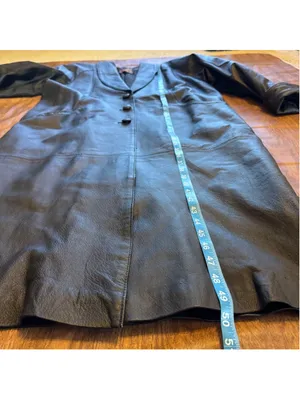 Vintage Women's G-III Leather Coat XL Black Full-Length Long Lined Insulated thumbnail 9