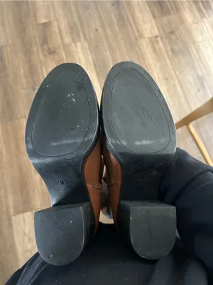 Zara Cow Leather Block Heel Knee Lenght Boots, Size Uk 8/Eur 41, Bnwt🏷 No Box thumbnail 8