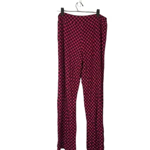 Soma Pink & Black Gingham Plaid Loungewear PJ Bottom Pants Women Sz L thumbnail 2