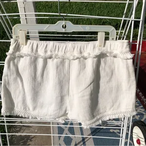 NEW Banjara Lace Frill Cotton Shorts L thumbnail 2