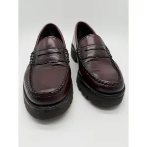 G.H. Bass Weejuns Penny Loafers Womens 7 Burgundy Lug Sole thumbnail 7