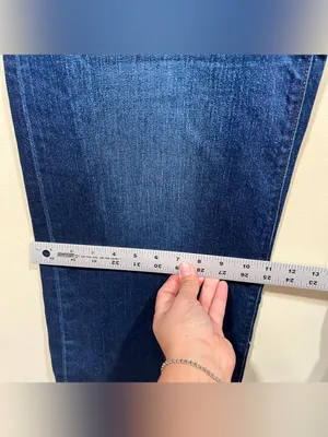 Anthropologie Pilcro The Austyn High Rise Cuffed Wide Leg Jeans Size 30 TALL thumbnail 5
