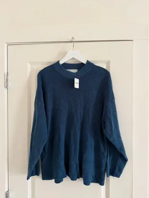 NWT Free People Malibu Solid Surf Set size XS color blue thumbnail 2