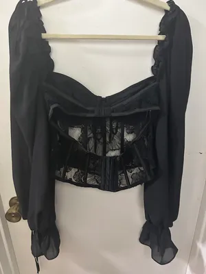 For Love & Lemons Sade Top Black thumbnail 6