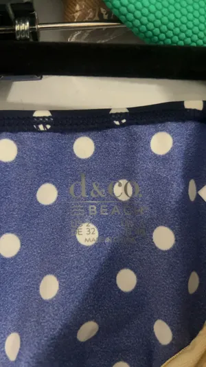 d&co. navy & white polka dot swim dress size 2 thumbnail 3