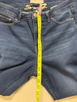Seven7 Deep Blue Flare Wide-Leg Jeans thumbnail 6