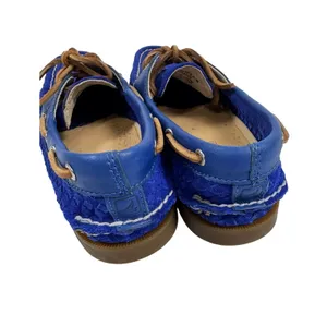 Sperry Top-Sider Womens Blue Woven Suede Boat Shoes Size 8.5 M thumbnail 8