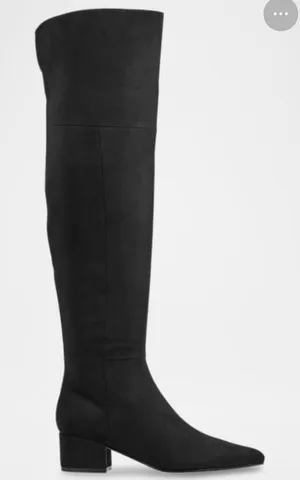 NEW Marc Fisher Women's LTD Lottie Over The Knee Black Suede Dress Boots‎ 5.5 thumbnail 1