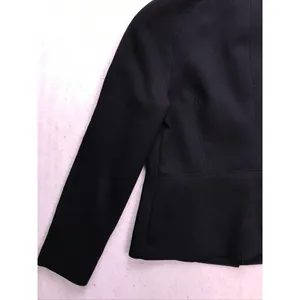 Talbots Wool Blend Blazer Women 10 Black Gold Button Collared Professional thumbnail 8