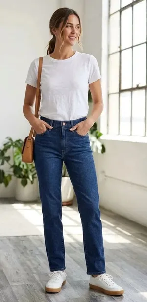 Madewell Mid Rise Stovepipe Jeans Dark Wash 25” Waist thumbnail 1