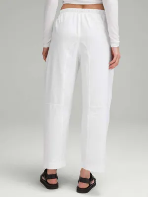 Lululemon Lightweight Mid-Rise Barrel-Leg Cropped Pant Color White thumbnail 4