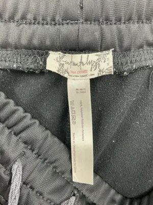 Free People Black Track Joggers with Burgundy Side Stripe 114 thumbnail 6
