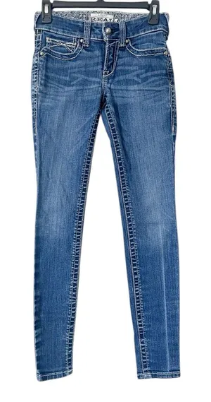 Ariat Medium Wash Skinny‎ Jeans Size 2/25 thumbnail 1