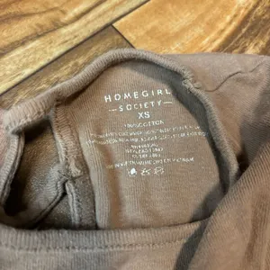Brown Butterfly Graphic Crop Top thumbnail 4