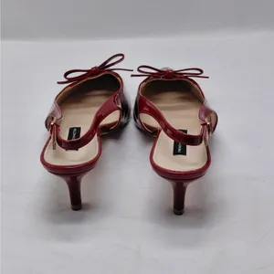 French Connection Slingback Heels Womens Size 10 Red Patent Pointed Toe Pumps thumbnail 9