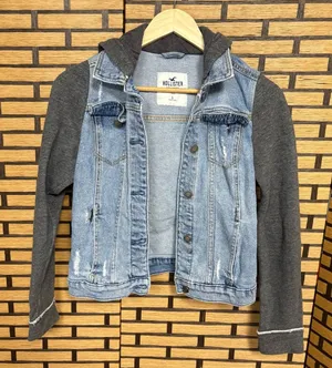 Hollister‎ Denim Sweatshirt Jacket Size Small thumbnail 1