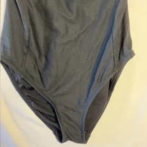 All In Motion Ribbed One Piece Swimsuit Size L Womens Black Cut Out Peak A Boo thumbnail 7