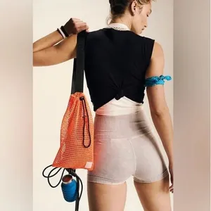 NWT FP Movement X Free People Mini Mesh Sling Bag Orange thumbnail 2