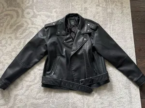 Wild Fable Oversized leather jacket thumbnail 1