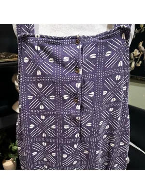 Ade + Ayo Purple Geometric Print Button-Front Jumpsuit – Tagged XXL, Fits Like M thumbnail 3