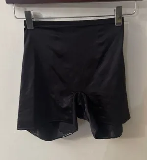 Cabernet Black Elastic Shapewear Slimming Shorts M PinUp Bodycon Film Noir Retro thumbnail 1