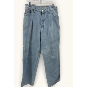 MOTHER Puddle Snacker Jeans Womens 29 Fun Dip Blue High Rise Wide Leg Denim thumbnail 3