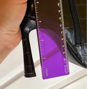 MANGO black croc embossed boots thumbnail 3